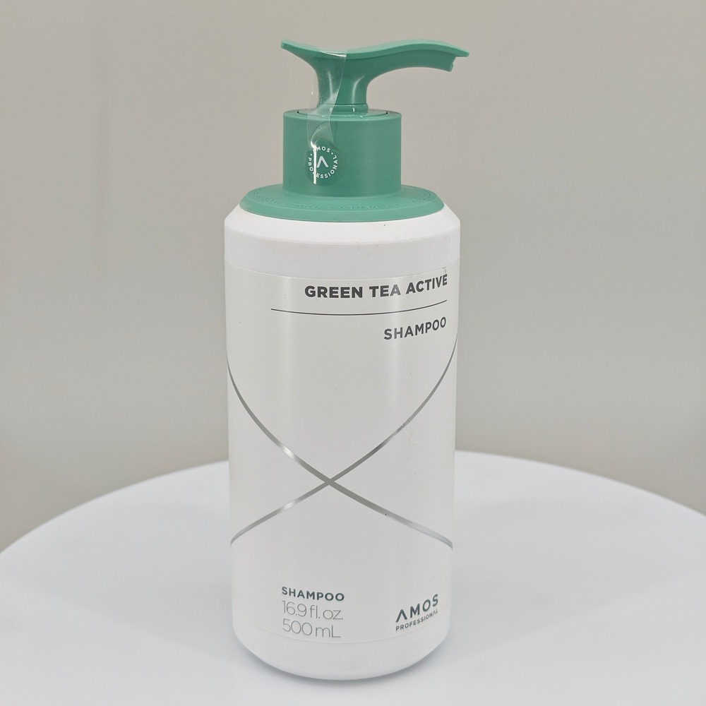 Amos Professional Green Tea‎ Active Shampoo 500mL 16.9oz Volumizing Scalp Care